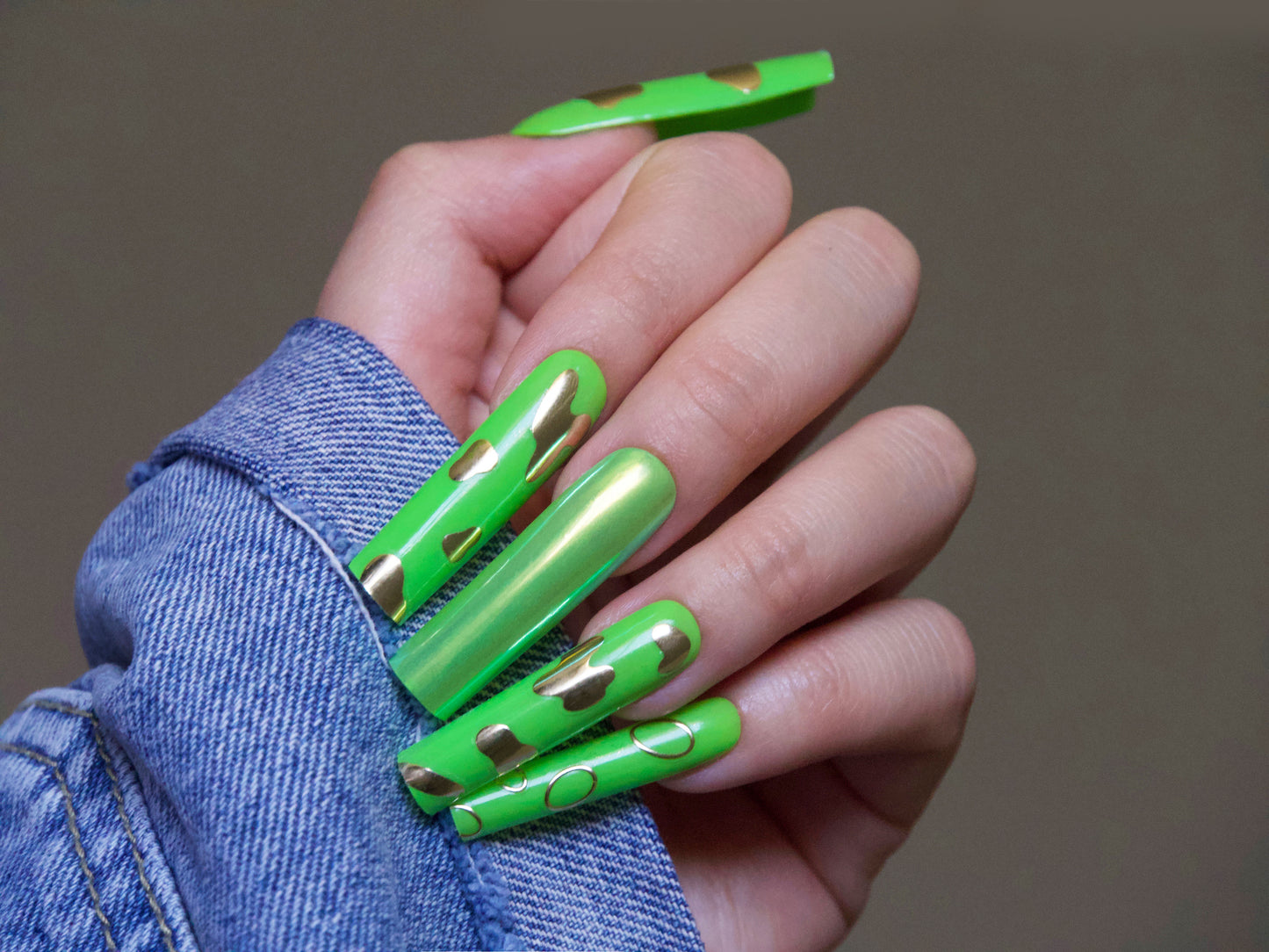 Abstract Line art nail stickers