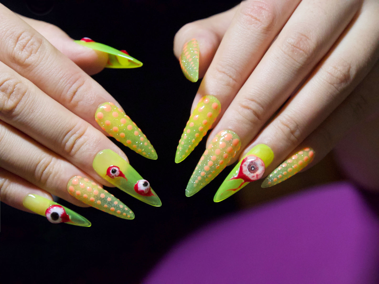 15ml Neon Luminescent Yellow Orange UV Gel
