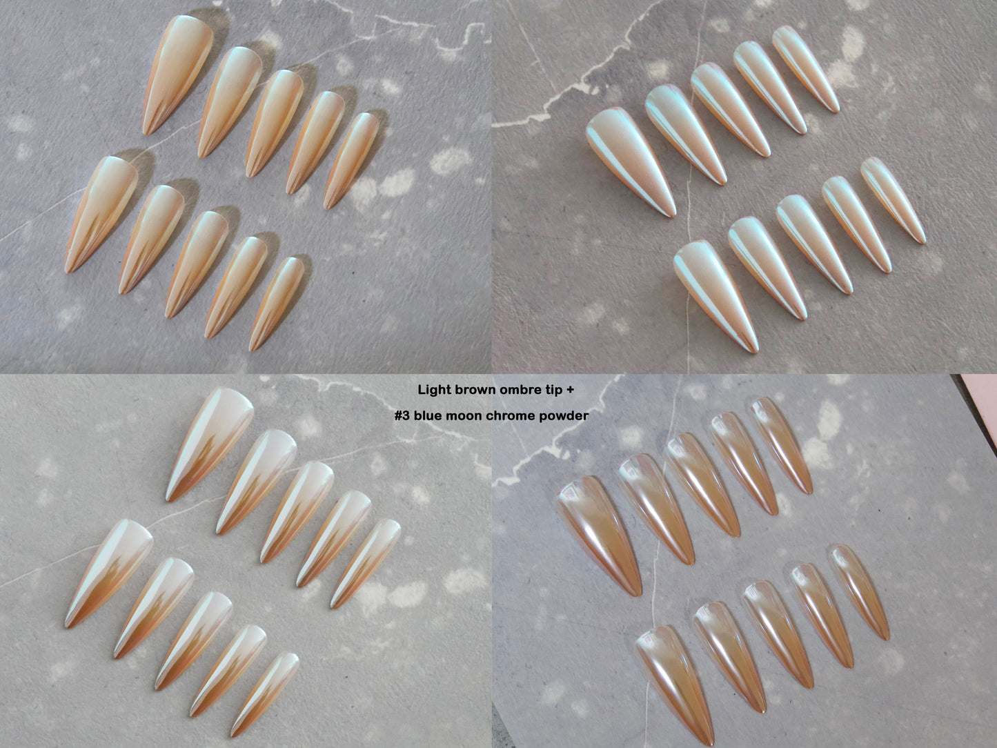 Pearl Chrome Nail Powder Glazed Donut Nails Moonlight Pigment