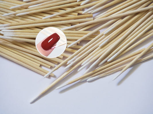 100pcs Lint-Free Disposable Swabs for Nail Art, Gel Cleanup, Lash & Makeup Application