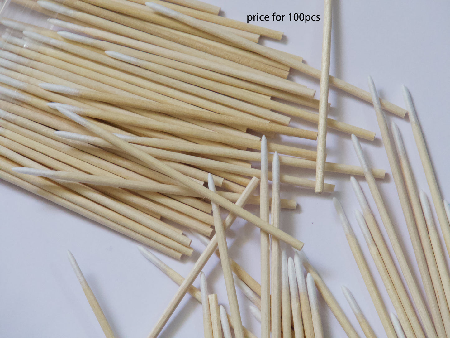 100pcs Lint-Free Disposable Swabs for Nail Art, Gel Cleanup, Lash & Makeup Application