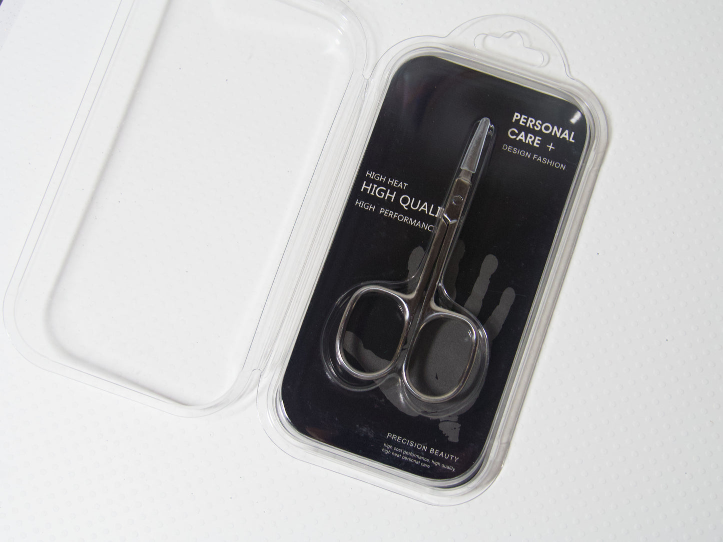 Professional Silver Curved Head Cuticle Nail Scissors