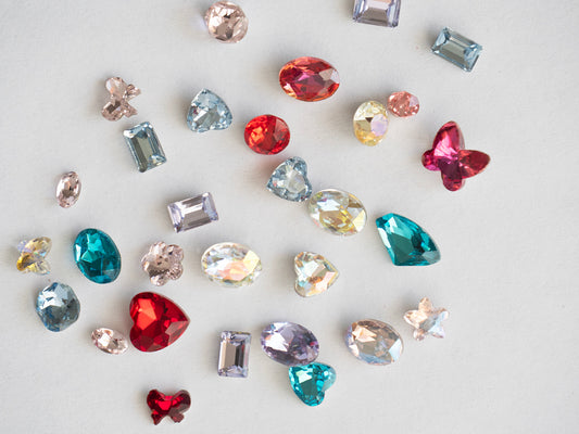 Mixed Color Crystal Nail Rhinestones – 3D Glass Gems, Nail Art Accessories
