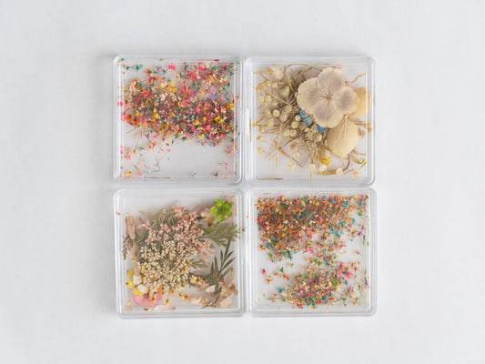 Real Dried Flower Nail Art – Colorful Mini Petals for Press On Nails