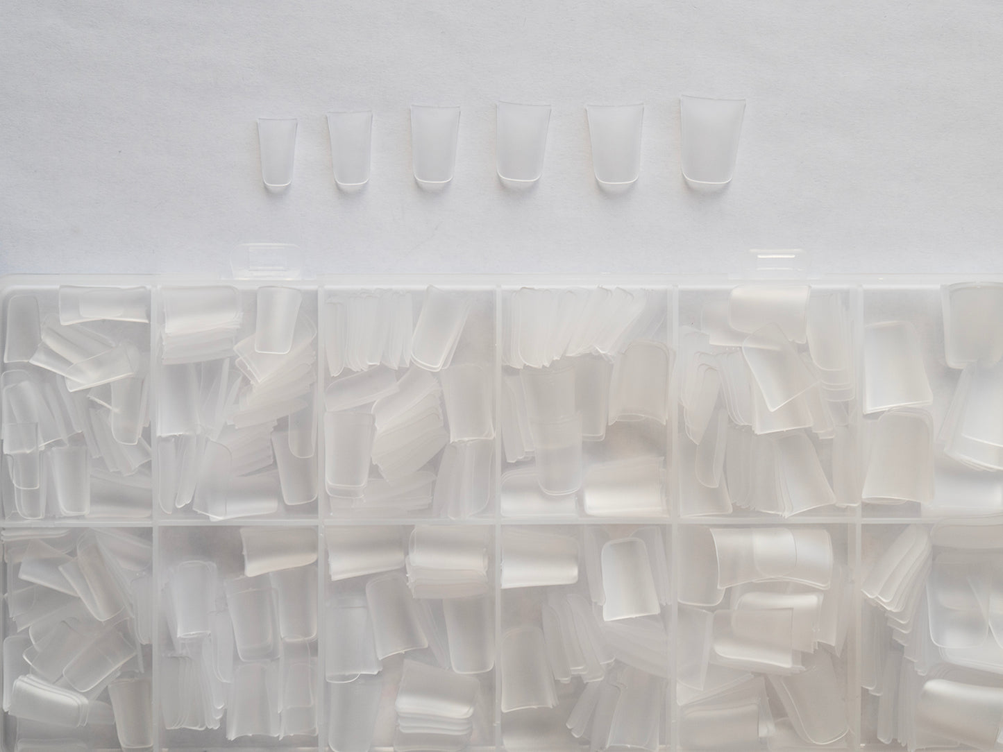 504pcs Duck Press On Nail Tips – Short Square Matte Acrylic Duckbill Nail Tips | Full Cover Nail Tips for DIY & Salon Use