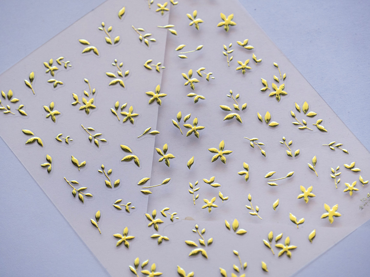 Leaf Nail Stickers Set, Gold Botanical Nail Decals, Minimalist Floral Nail Art, Green Leaf Nail Stickers, Nature Inspired Nail Accessories