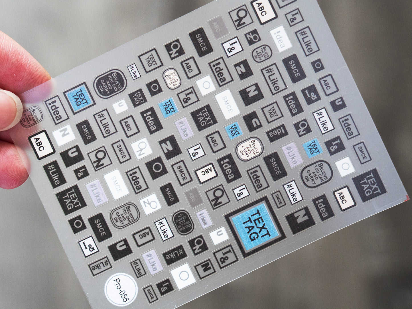Y2K Typography Nail Stickers, Cyber Text Label Nail Decals, Korean Streetwear Nail Art, Minimal Graphic Letter Nail Stickers