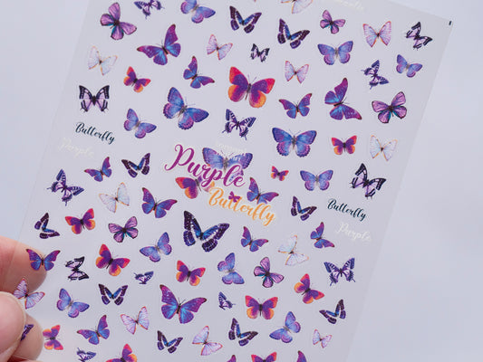 Delicate Morpho Butterfly Nail Sticker
