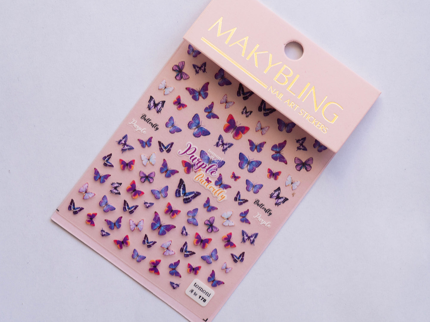 Delicate Morpho Butterfly Nail Sticker