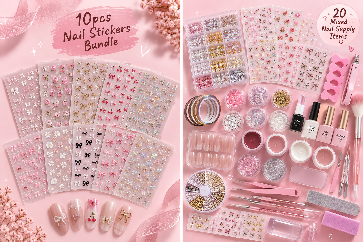 Mystery Nail Box Exploring Box for her, Surprise Box for nail lover, Surprising Gift Box nail decal, nail sticker, nail art, nail supplies