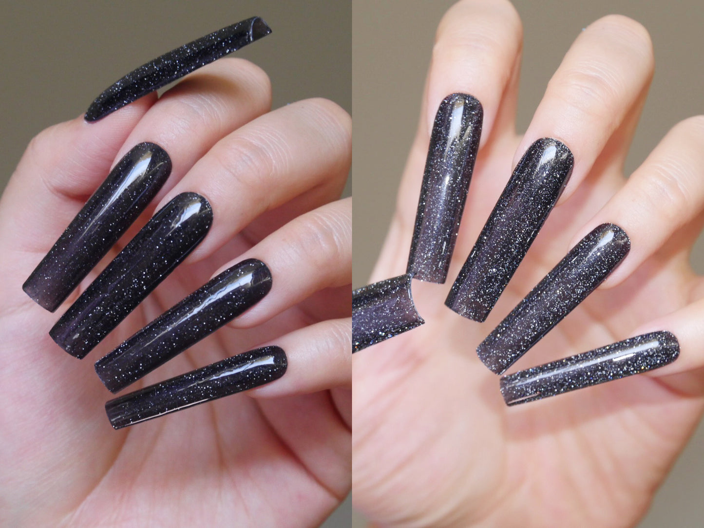 15ml Dazzle Nail Reflective Glitter Diamond UV Gel Nail Art Soak Off Sparkle Shiny UV Nail Polish Supply, Pink black 0.5 fl oz Makybling