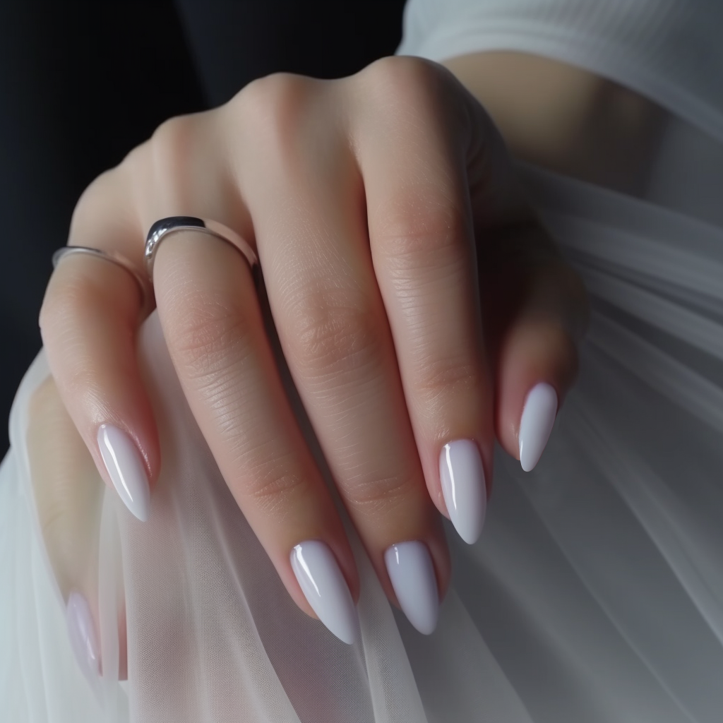 24 Trending Milky White Nails in 2024 That are So Smooth - Zohna