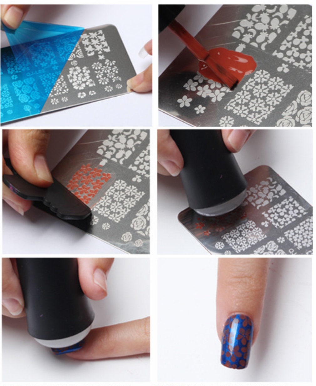 Christmas Nail Art Stamping Image Plates/Winter Holiday Snow Flakes Sweater Stripe Santa nail Stamp Plate Manicure Nail Designs DIY