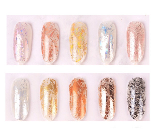 100 cm Metallic transfer paper Foil Nail Art Sticker Decal/ DIY Golden nail transferring mirrored foil design/silver nail, rose gold nail