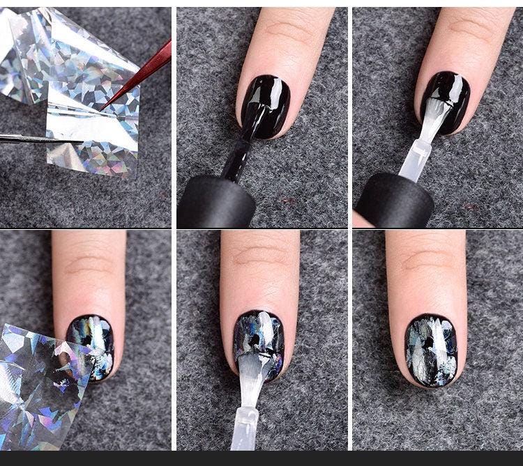 1 Yard Chameleon transfer paper Transfer Foil Nail Art Star Design Sticker Decal/ DIY starry sky theme nail design