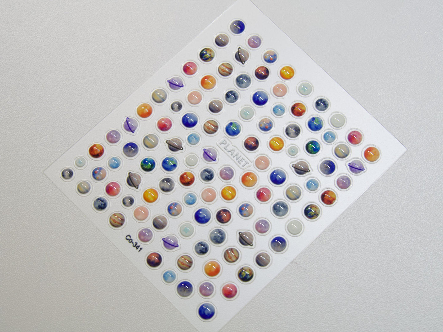 3D Planet Nail Art Stickers: Jelly Universe Space Decals