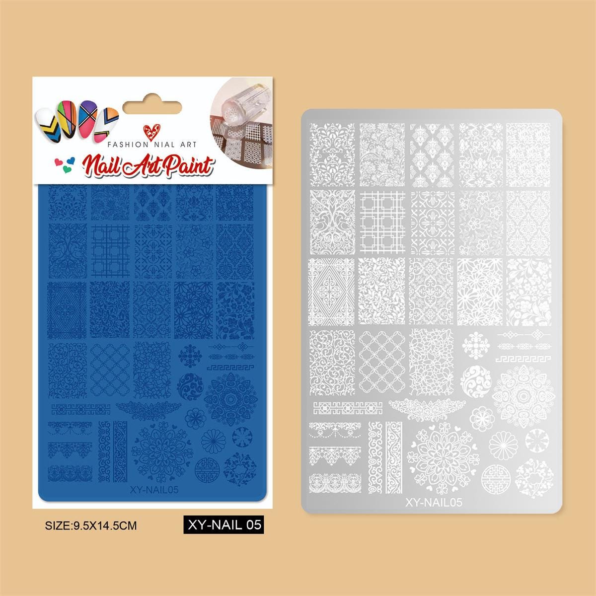 Lace Butterfly Floral Nail Art Stamping Plate: DIY Gel Polish Transfer