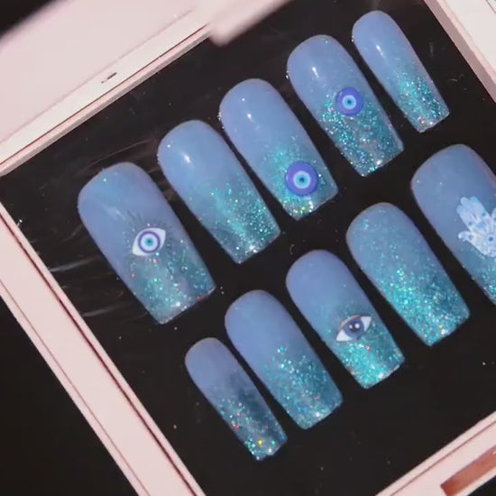 Evil eye nail sticker