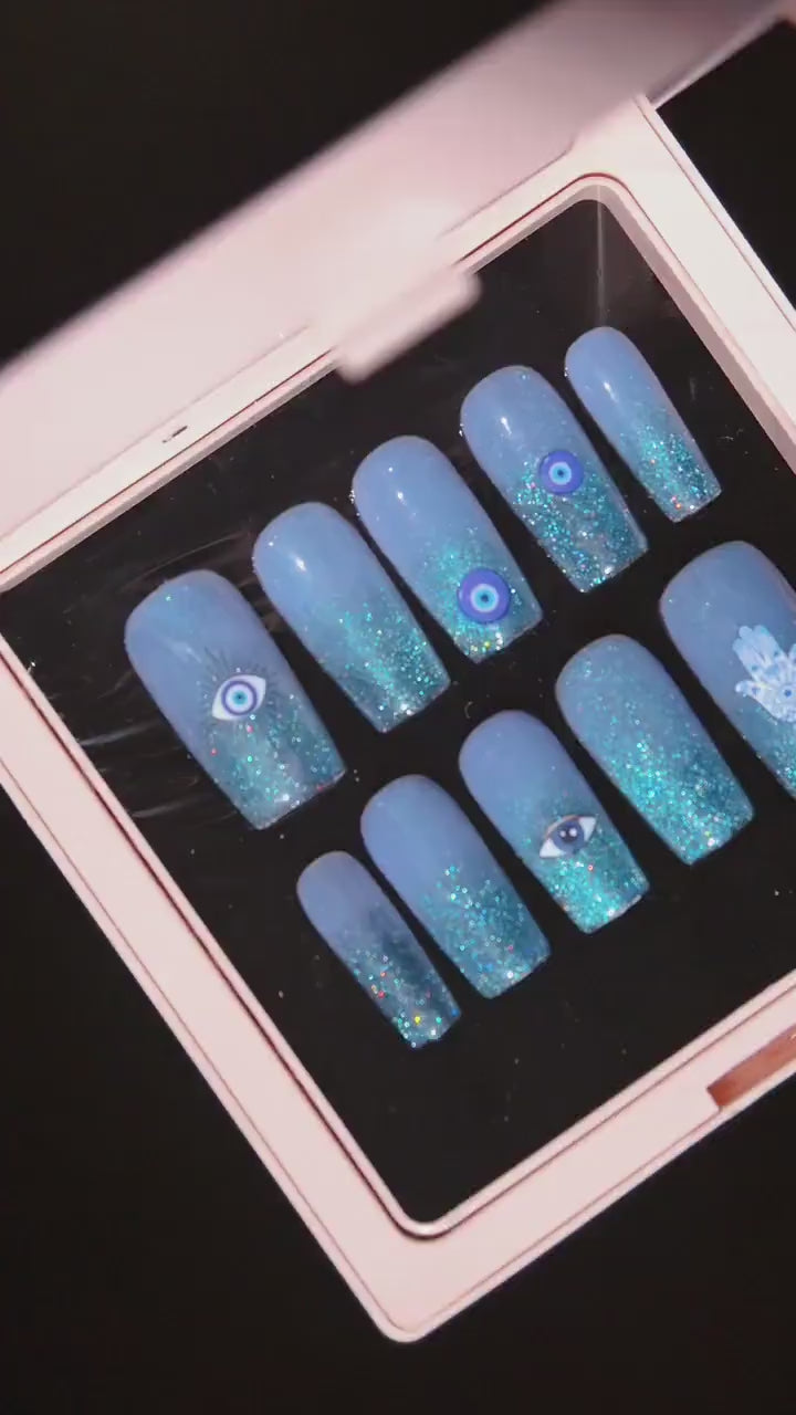 Evil eye nail sticker