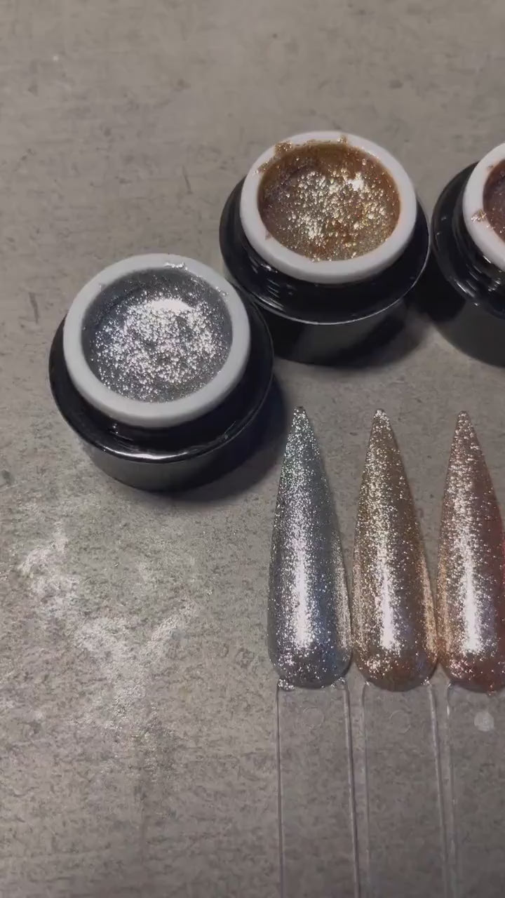 5ml Sparkle Platinum Glitter Gel Polish