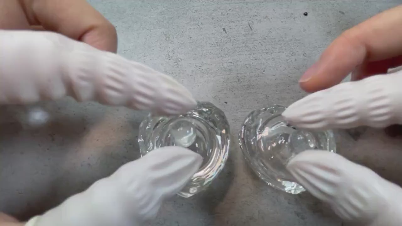 Glass Cup for Liquid Powder Dapen Dish Bowl