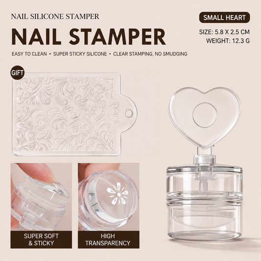 French Nail Hack/Clear Nail stamping tool