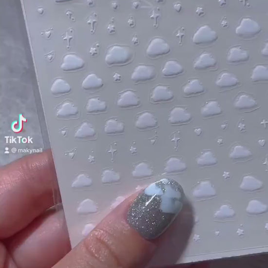 White Nail Art Stickers Self Adhesive/ Pro Ultra-thin Instagram nail s –  MakyNailSupply