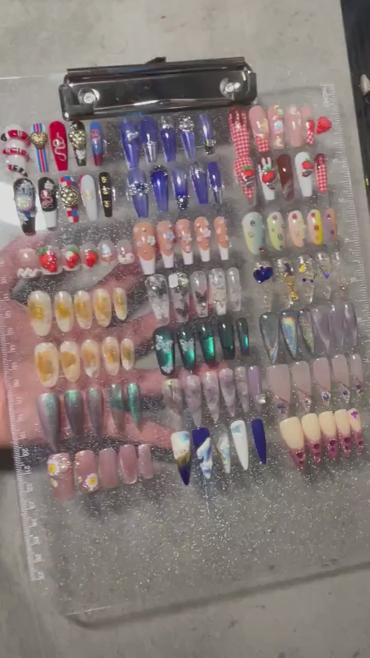 240pcs Gel tips Full Cover Coffin Almond Round Press on False Fake Nails Tips Manicure nail well tips