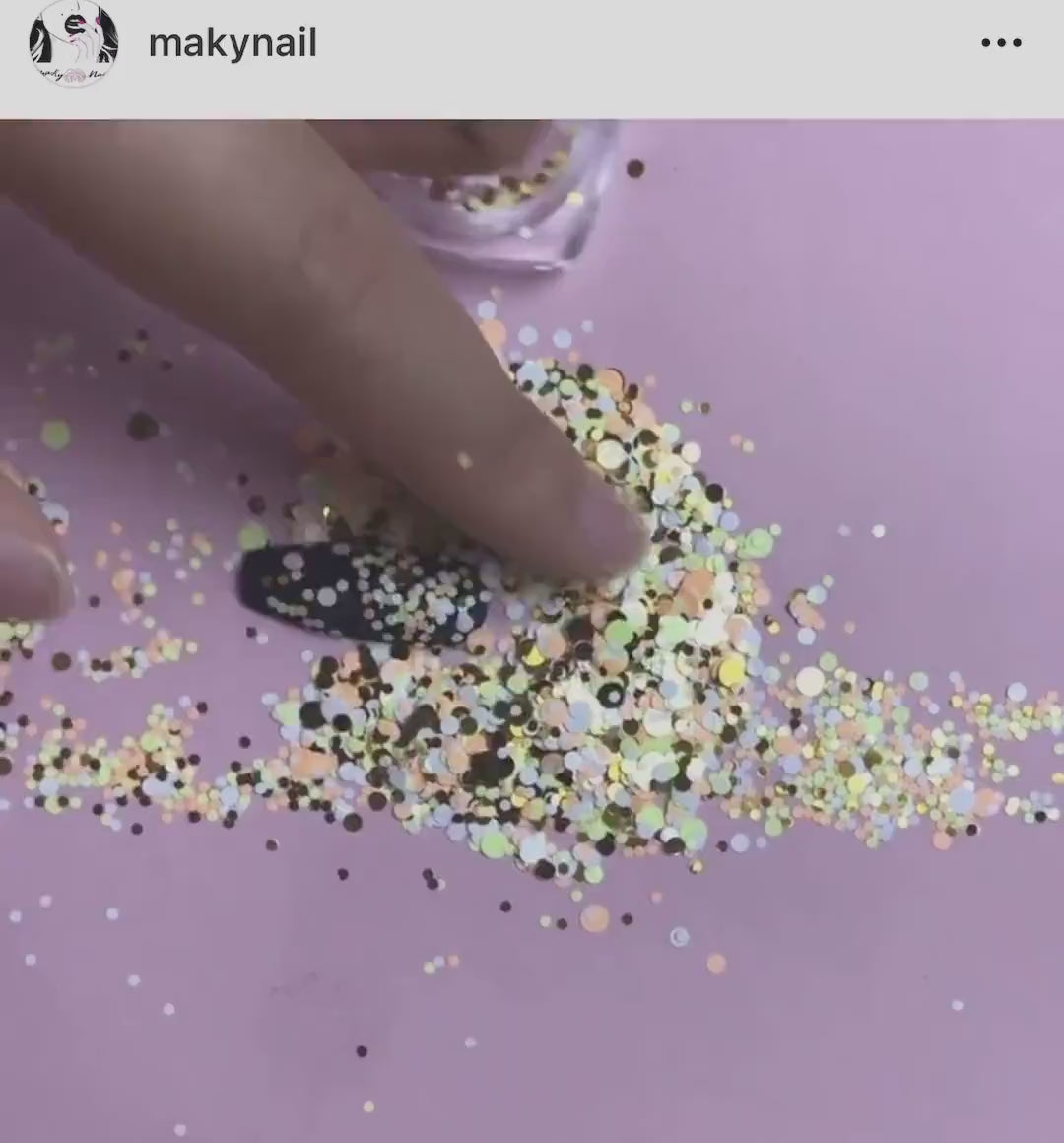 6 cases Dot Chunky Glitter