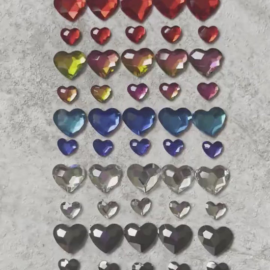 10 pcs 3D Heart Shaped Nail Charms Nail art Jewelry Accessories Decal