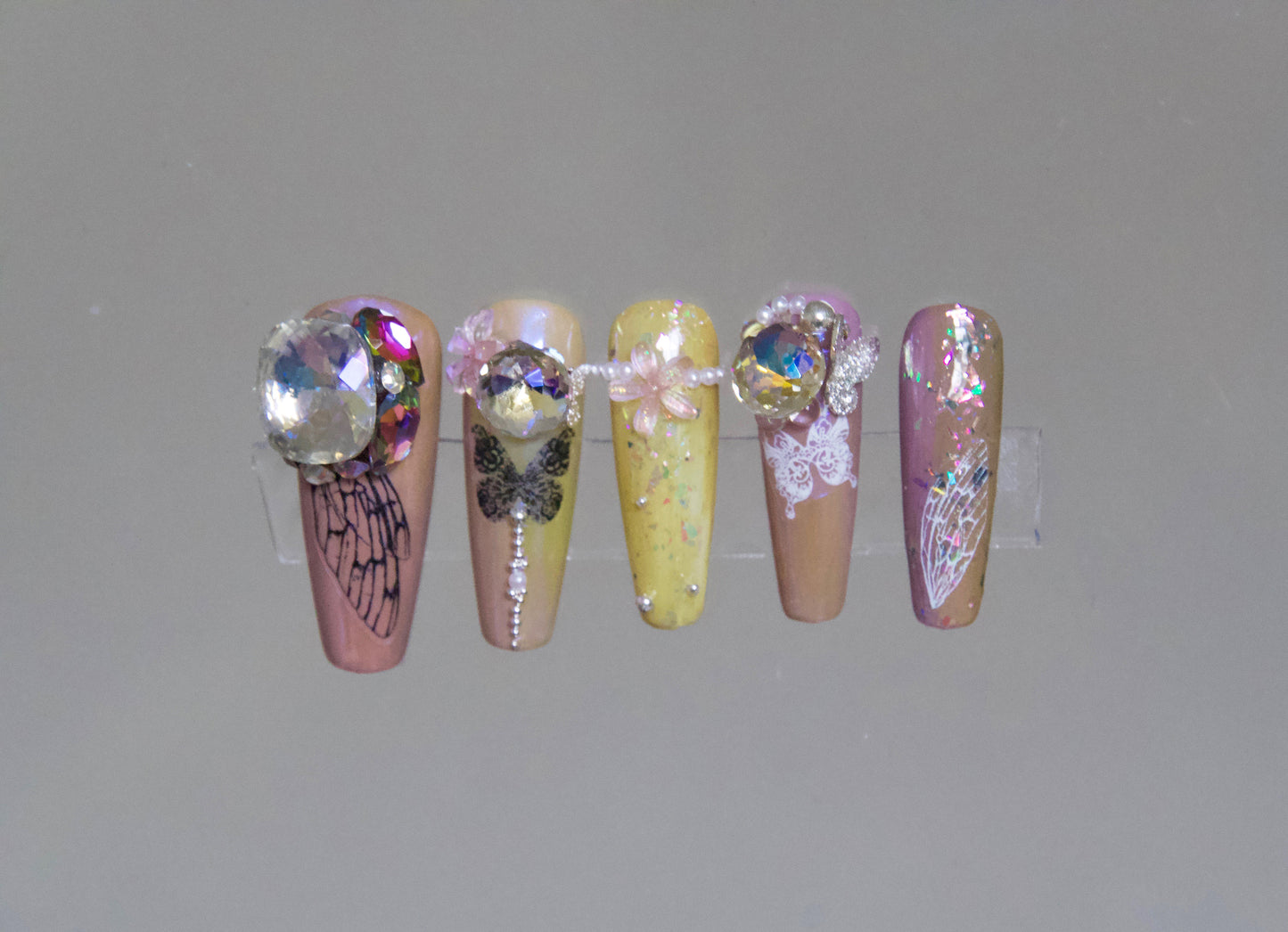 3D Glass Crystal Nail Ornament Decal