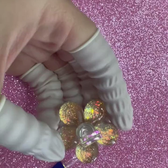 Flower False Nail Display Stand Holder Press On Nail Tips Practice Holders Glittery Floral Manicure DIY Tools Display Nails tool