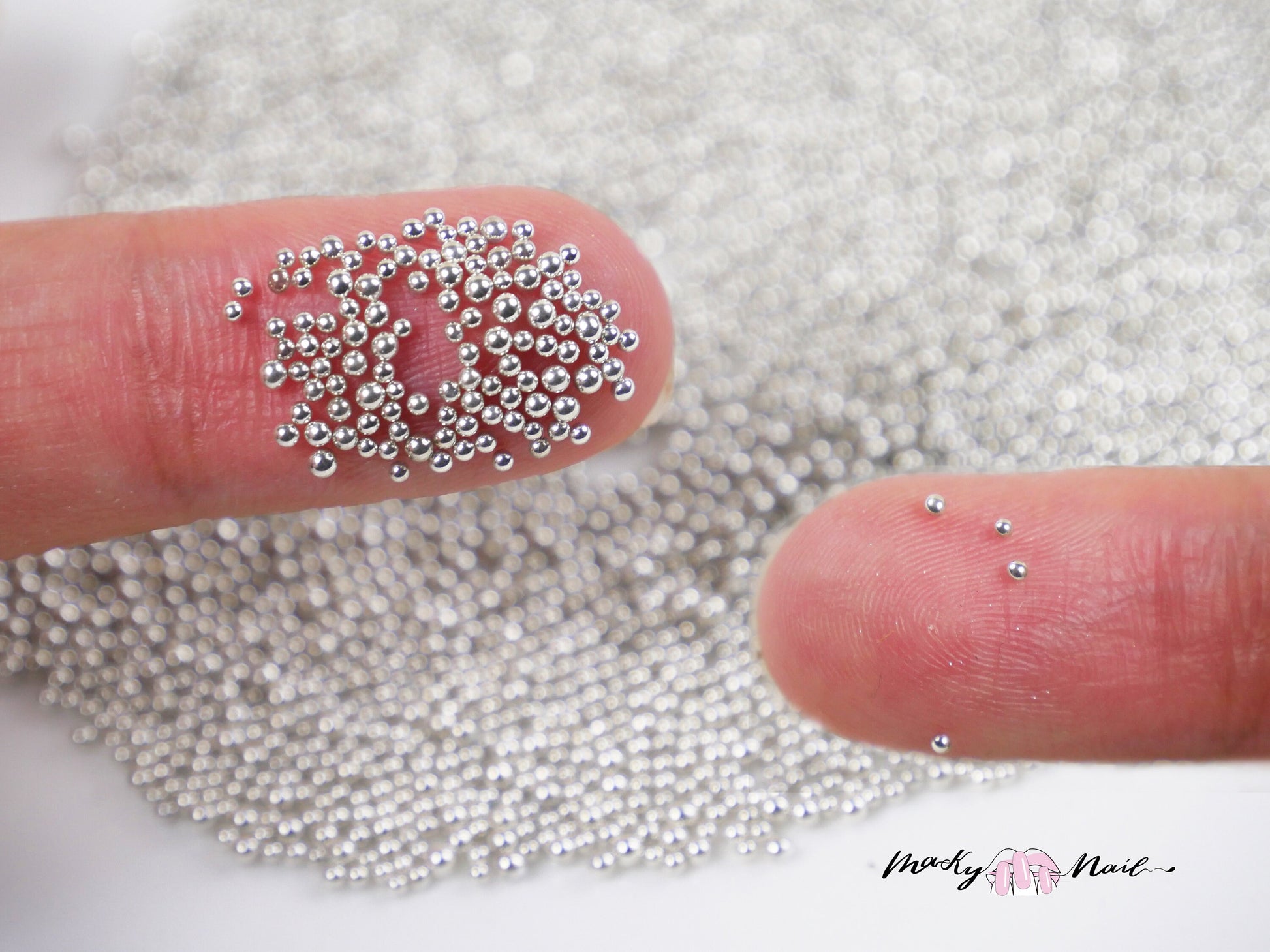 Metallic Caviar beads/ Silver Gold nail micro beads – MakyNailSupply