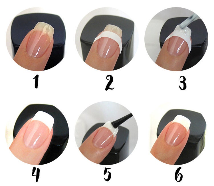 2 sheets French nail art sticker/ Nail Design DIY French Manicure Tool Art Decorations Tips Nail Stickers/ Nail supply