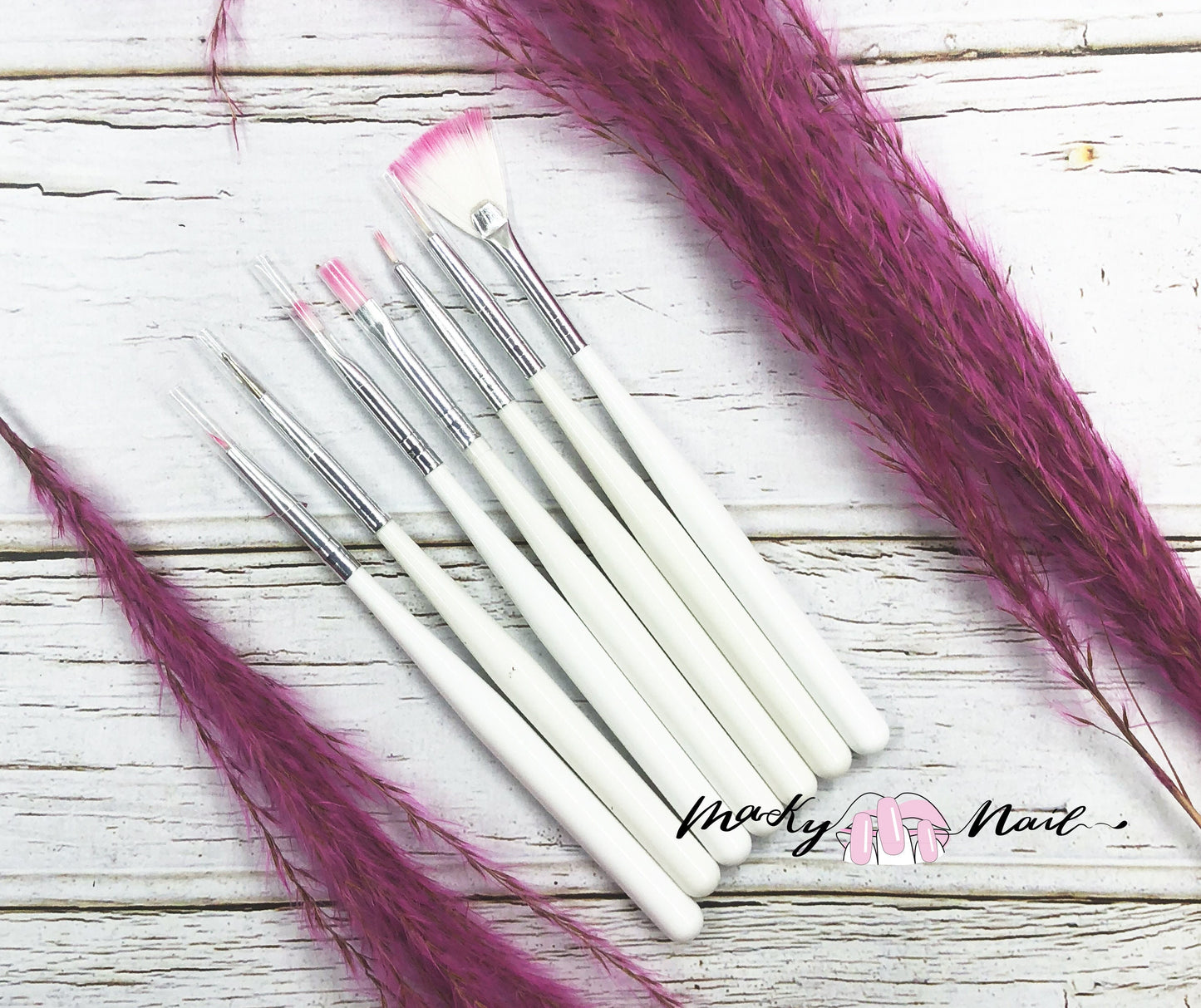 3 pcs Metallic Nail Brush Set for Detailing Striping Nail Art Brushes, –  MakyNailSupply