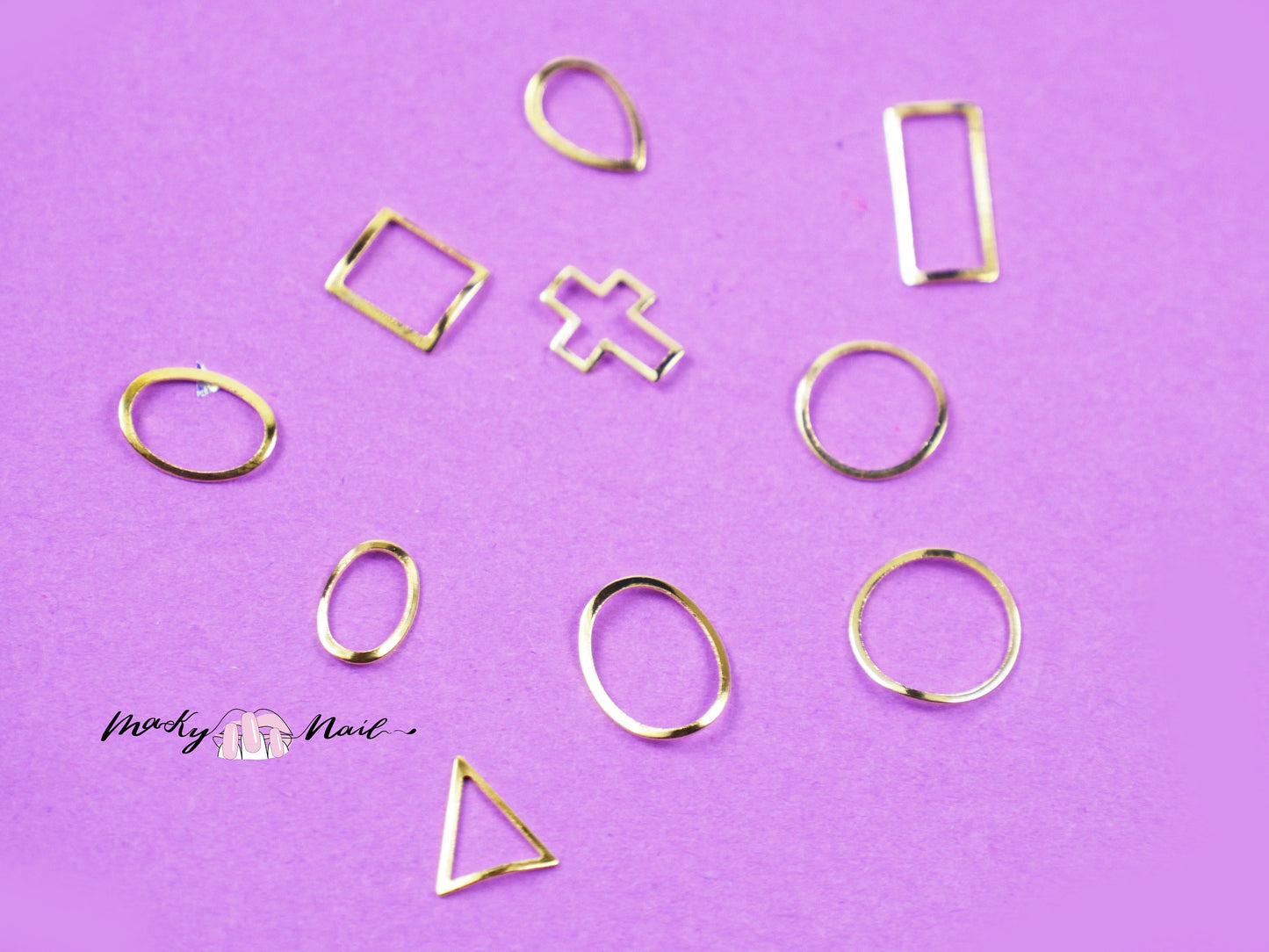 Hollow out Metallic Rivet 3D Nail Studs Metal Decoration/ Gold hollow out studs Metallic studs