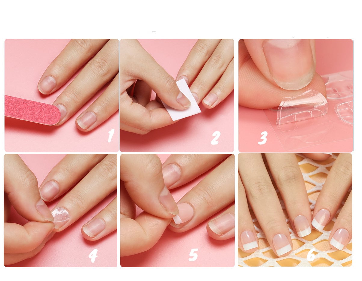 Toe removable jelly glue tabs/ Reduce nail damage/ Press on false nail glue/ Adhesive tabs for press on toe nails/ pedicure false tip