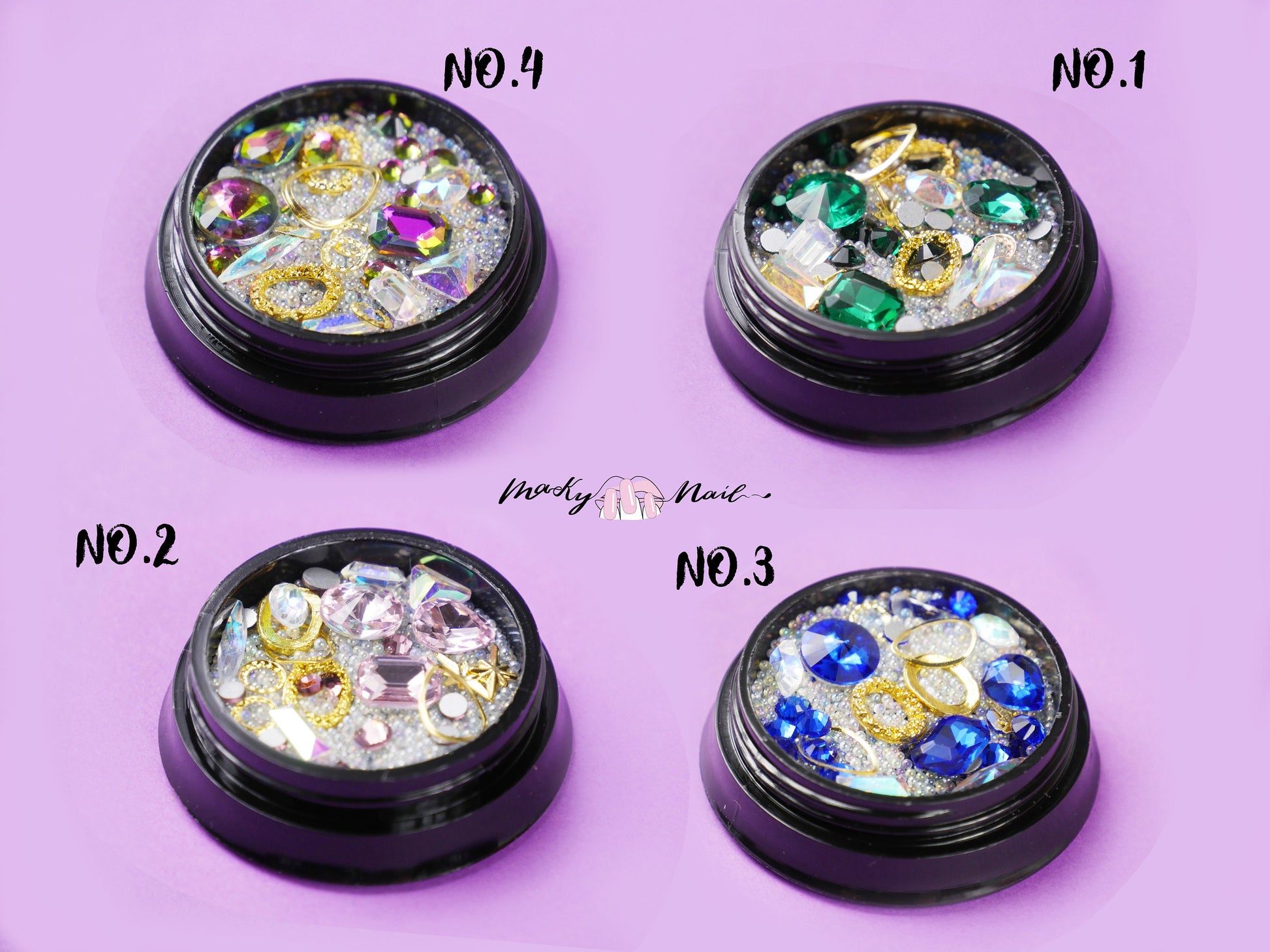 Mixed caviar nail art decal/ Multi selections nail art studs 3D Gemstones nail Decal/ Bubble dreamlike nail glitter Decals Nail Supply