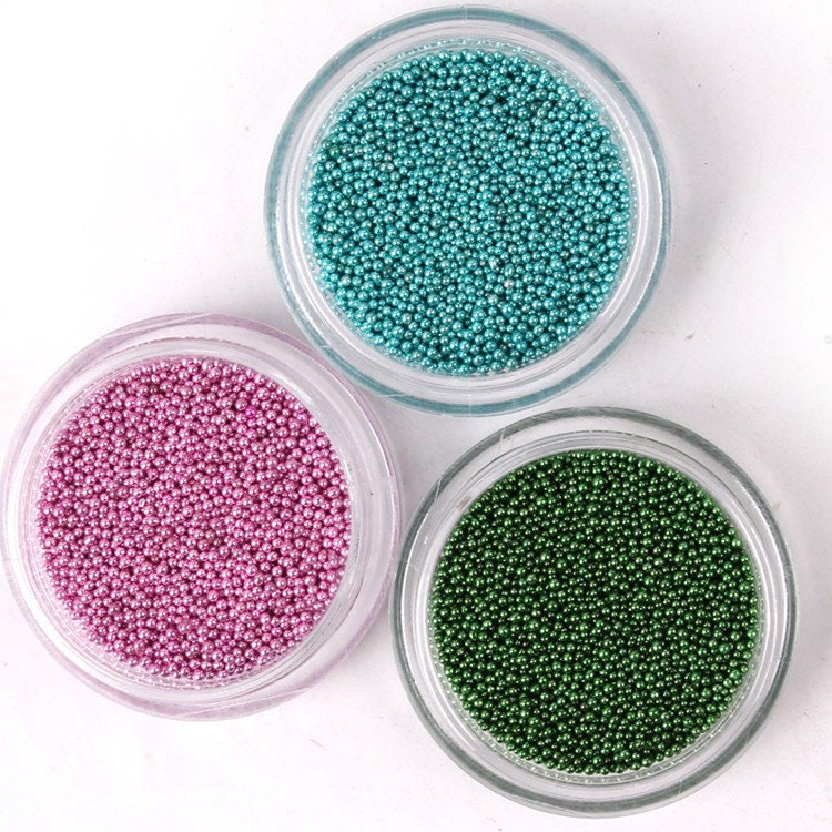 1.5mm 12 colors Caviar beads/ multi color nail micro beads