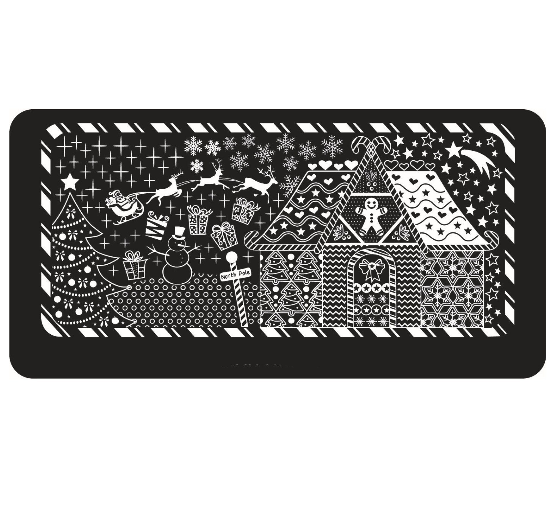 Ocean theme and ginger house Nail Art Stamping Image Plates/ Christmas Stamping Image Plates Manicure Nail Designs DIY
