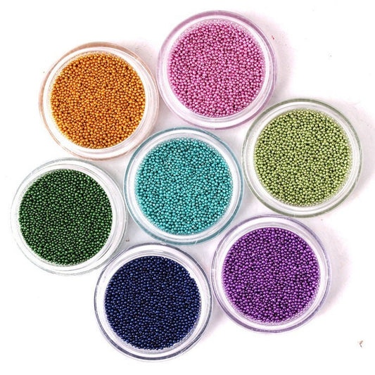 1.5mm 12 colors Caviar beads/ multi color nail micro beads
