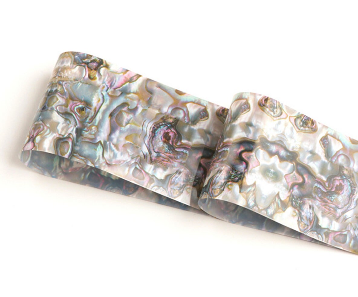 1.2 Y Marble Abalone Pearl Teal Abstract Transfer Foil Nail Art Star Design Sticker Decal/ DIY starry sky theme nail design