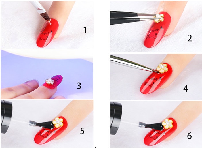 5g 10g UV nail glue /Nail accessories Adhesive Glue Fast-dry for UV LED Nail Rhinestone False Tips Glue Manicure/ clear uv gel nail glue