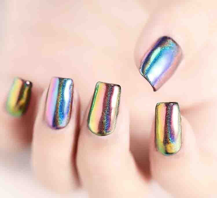 1 jar rainbow holo Lazer shimmer glitter/ Mermaid 3D Glitter Nail chameleon Powder/Nail holographic powder nail art design