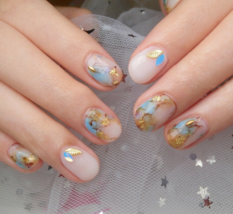 15ML Marble blossom gel polish/ gradient design gel/ Blooming floral paint gel/ Bloom soak off uv gel for nail art design