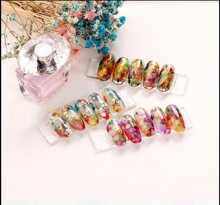 14ml Nail dye ink/ fast dry blossom polish/ gradient nail / Blooming floral paint ink/diluent artistic nail art ink for nail polish and gel