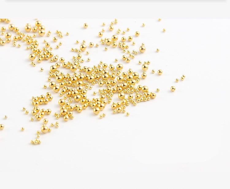 Metallic Caviar beads/ Silver Gold nail micro beads