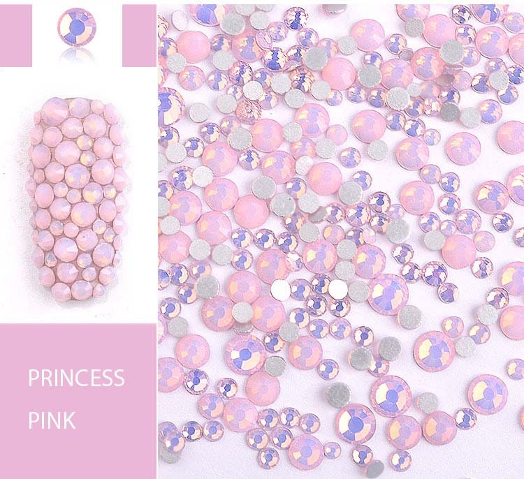200pcs Multi-Size Opal Beads Nail Rhinestones – MakyNailSupply