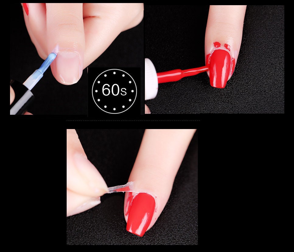 7ml nail defender liquid polish/ peel off nail protector/ nail polish/ UV gel spill out fast air dry nontoxic/ Nails Supply