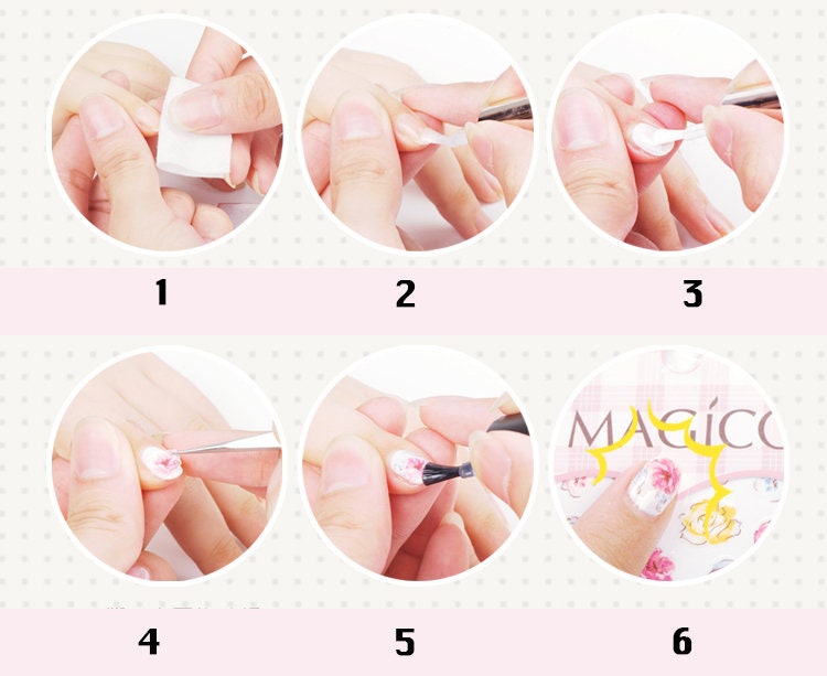 Winter Snow Flake Purple Lace Flower Nail Art Sticker/ DIY Tips Transfer Stickers/ flower Sticker/ floral blossom manicure stencil
